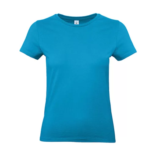Női rövid ujjú póló B&C #E190 /women T-Shirt -S, Atoll kék