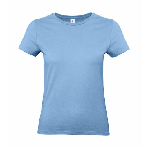Női rövid ujjú póló B&C #E190 /women T-Shirt -XS, Ég kék