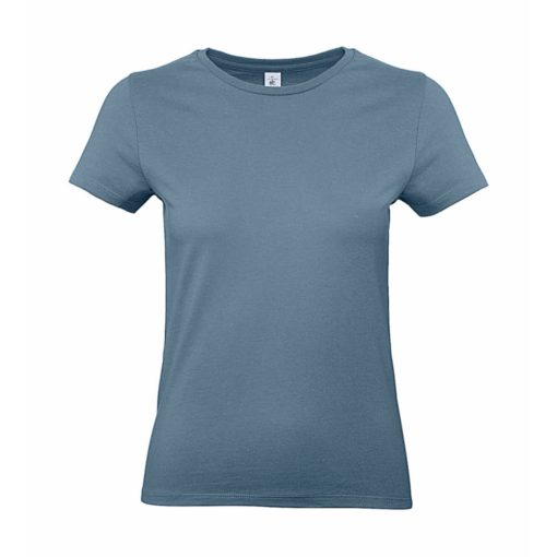 Női rövid ujjú póló B&C #E190 /women T-Shirt -XS, Kő kék