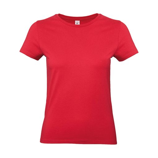 Női rövid ujjú póló B&C #E190 /women T-Shirt -XS, Piros