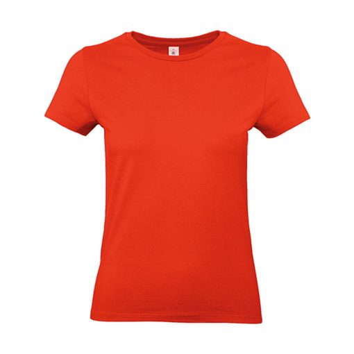 Női rövid ujjú póló B&C #E190 /women T-Shirt -XS, Tűzpiros