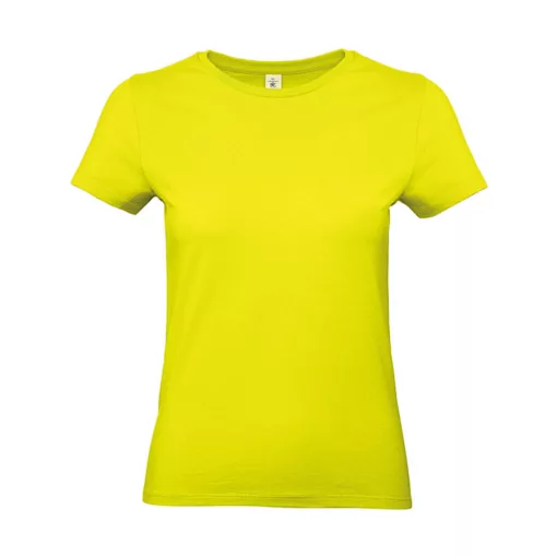Női rövid ujjú póló B&C #E190 /women T-Shirt -M, Pixel lime zöld