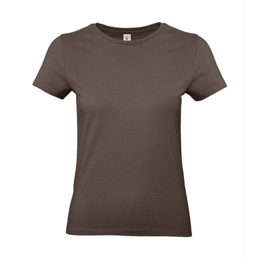 Női rövid ujjú póló B&C #E190 /women T-Shirt -XS, Barna
