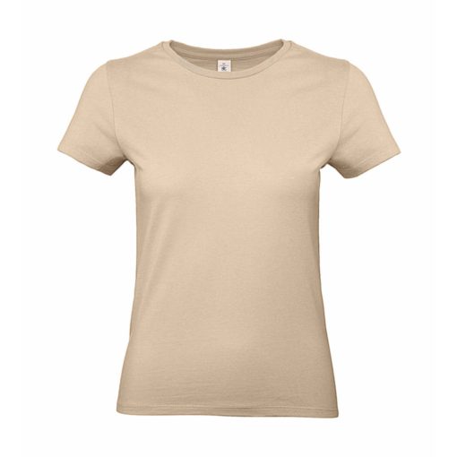 Női rövid ujjú póló B&C #E190 /women T-Shirt -XS, Homokbarna
