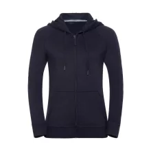 Női kapucnis hosszú ujjú pulóver Russell Europe Ladies' HD Zipped Hood Sweat M, Sötétkék (navy)