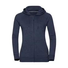 Női kapucnis hosszú ujjú pulóver Russell Europe Ladies' HD Zipped Hood Sweat M, Világos sötétké