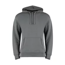 Férfi kapucnis hosszú ujjú pulóver Kustom Kit Regular Fit Hoodie XL, Sötétszürke marl