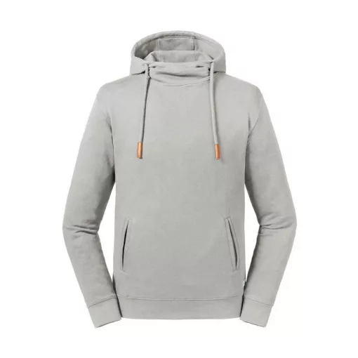 Női kapucnis hosszú ujjú organikus pulóver Russell Europe Pure Organic High Collar Hooded Sweat