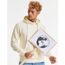Női kapucnis hosszú ujjú organikus pulóver Russell Europe Pure Organic High Collar Hooded Sweat