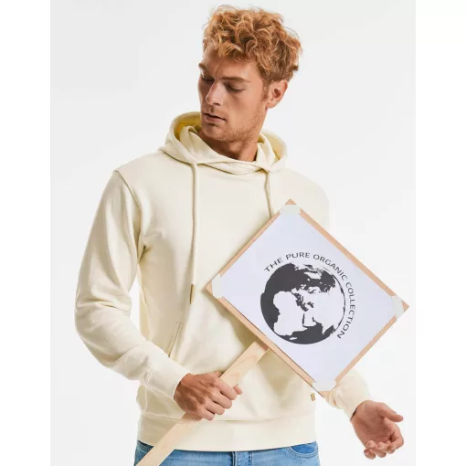 Női kapucnis hosszú ujjú organikus pulóver Russell Europe Pure Organic High Collar Hooded Sweat