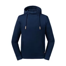 Női kapucnis hosszú ujjú organikus pulóver Russell Europe Pure Organic High Collar Hooded Sweat
