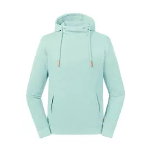 Női kapucnis hosszú ujjú organikus pulóver Russell Europe Pure Organic High Collar Hooded Sweat