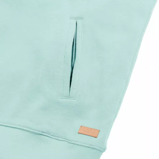 Női kapucnis hosszú ujjú organikus pulóver Russell Europe Pure Organic High Collar Hooded Sweat