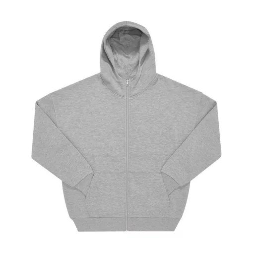 B and C Influence Zip Hood WG003 Sport Grey 2XL