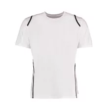 Férfi rövid ujjú póló Kustom Kit Regular Fit Cooltex Contrast Tee L, Fehér/Sötétkék navy