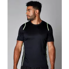 Férfi rövid ujjú póló Kustom Kit Regular Fit Cooltex Contrast Tee XL, Fehér/Sötétkék navy