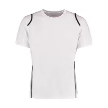 Férfi rövid ujjú póló Kustom Kit Regular Fit Cooltex Contrast Tee S, Fehér/Fekete