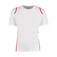 Férfi rövid ujjú póló Kustom Kit Regular Fit Cooltex Contrast Tee XL, Fehér/Piros
