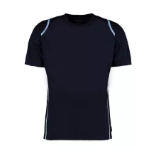 Férfi rövid ujjú póló Kustom Kit Regular Fit Cooltex Contrast Tee S, Sötétkék navy/világos kék