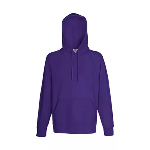 Férfi Pulóver Kapucnis Hosszú ujjú Fruit of the Loom Lightweight Hooded Sweat   Fehér   urespol