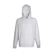Férfi Pulóver Kapucnis Hosszú ujjú Fruit of the Loom Lightweight Hooded Sweat   Világos grafits