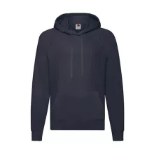 Férfi Pulóver Kapucnis Hosszú ujjú Fruit of the Loom Lightweight Hooded Sweat   Mély sötétkék (