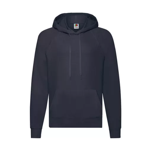 Férfi Pulóver Kapucnis Hosszú ujjú Fruit of the Loom Lightweight Hooded Sweat   Mély sötétkék (