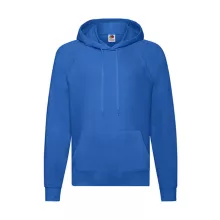 Férfi Pulóver Kapucnis Hosszú ujjú Fruit of the Loom Lightweight Hooded Sweat   Királykék   ure