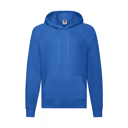 Férfi Pulóver Kapucnis Hosszú ujjú Fruit of the Loom Lightweight Hooded Sweat   Királykék   ure