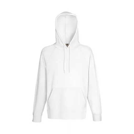 Férfi Pulóver Kapucnis Hosszú ujjú Fruit of the Loom Lightweight Hooded Sweat   Azur kék   ures