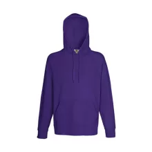 Férfi Pulóver Kapucnis Hosszú ujjú Fruit of the Loom Lightweight Hooded Sweat   Azur kék   ures