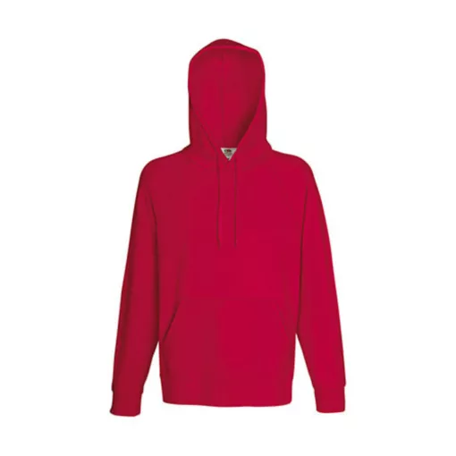 Férfi Pulóver Kapucnis Hosszú ujjú Fruit of the Loom Lightweight Hooded Sweat   Fuchsia   uresp