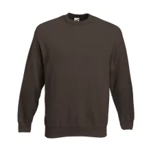 Uniszex Pulóver  Hosszú ujjú Fruit of the Loom Premium Set In Sweat   Fekete   urespolo.hu