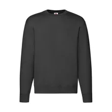 Uniszex Pulóver  Hosszú ujjú Fruit of the Loom Premium Set In Sweat   Fekete   urespolo.hu