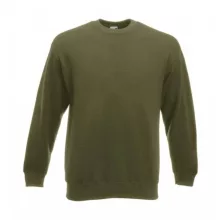 Uniszex Pulóver  Hosszú ujjú Fruit of the Loom Premium Set In Sweat   Heather szürke   urespolo