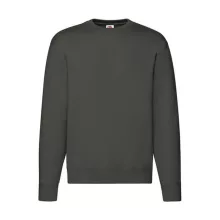 Uniszex Pulóver  Hosszú ujjú Fruit of the Loom Premium Set In Sweat   Szénszürke   urespolo.hu