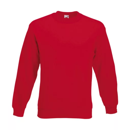 Uniszex Pulóver  Hosszú ujjú Fruit of the Loom Premium Set In Sweat   Mély sötétkék (navy)   ur