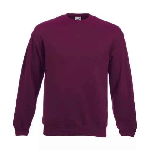Uniszex Pulóver  Hosszú ujjú Fruit of the Loom Premium Set In Sweat   Mély sötétkék (navy)   ur