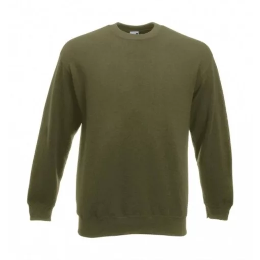 Uniszex Pulóver  Hosszú ujjú Fruit of the Loom Premium Set In Sweat   Mély sötétkék (navy)   ur