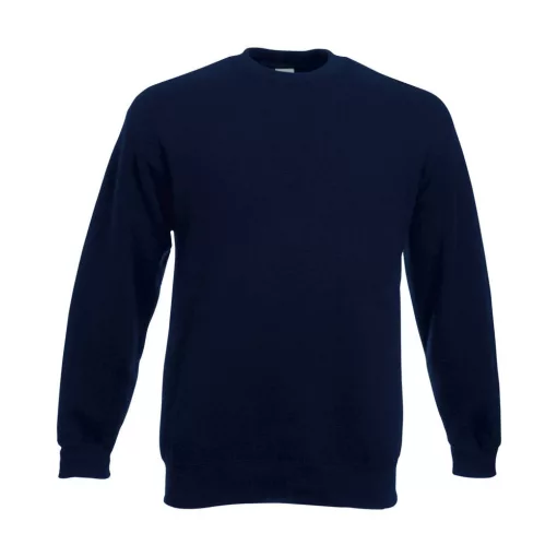 Uniszex Pulóver  Hosszú ujjú Fruit of the Loom Premium Set In Sweat   Király kék   urespolo.hu