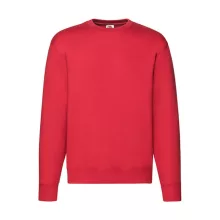 Uniszex Pulóver  Hosszú ujjú Fruit of the Loom Premium Set In Sweat   Piros   urespolo.hu