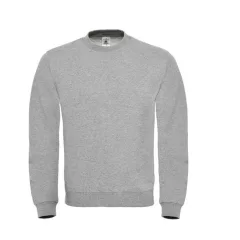 Uniszex pulóver   B&C Crew Neck Sweatshirt - WUI20   Heather szürke   urespolo.hu
