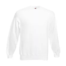 Uniszex Pulóver  Hosszú ujjú Fruit of the Loom Classic Set In Sweat   Fehér   urespolo.hu