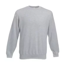 Uniszex Pulóver  Hosszú ujjú Fruit of the Loom Classic Set In Sweat   Fehér   urespolo.hu
