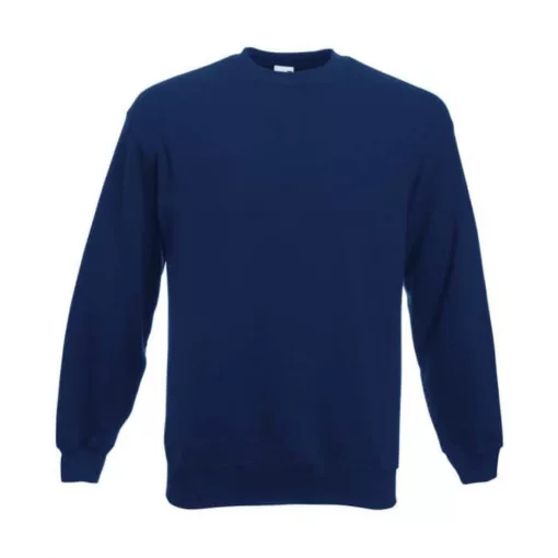 Uniszex Pulóver  Hosszú ujjú Fruit of the Loom Classic Set In Sweat   Piros   urespolo.hu