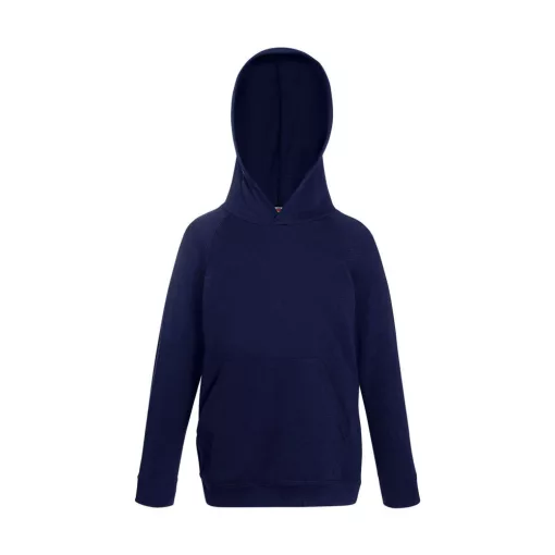 Gyerek Pulóver Kapucnis Hosszú ujjú Fruit of the Loom Lightweight Hooded Sweat Kids   Fehér   u