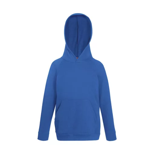 Gyerek Pulóver Kapucnis Hosszú ujjú Fruit of the Loom Lightweight Hooded Sweat Kids   Királykék