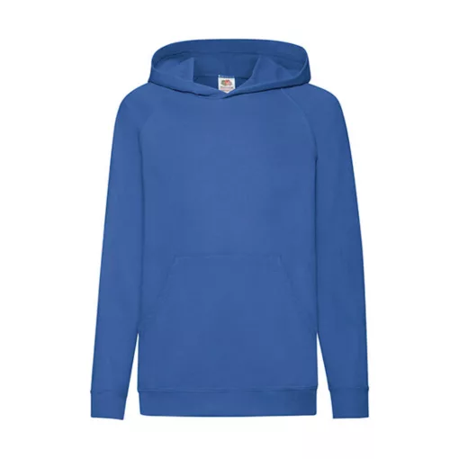 Gyerek Pulóver Kapucnis Hosszú ujjú Fruit of the Loom Lightweight Hooded Sweat Kids   Királykék