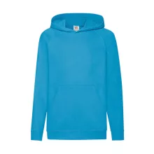 Gyerek Pulóver Kapucnis Hosszú ujjú Fruit of the Loom Lightweight Hooded Sweat Kids   Azur kék