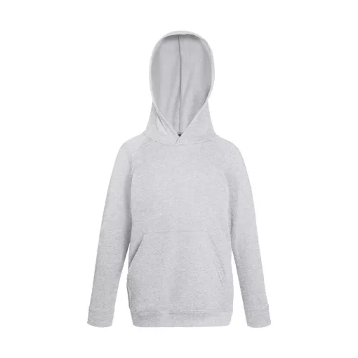Gyerek Pulóver Kapucnis Hosszú ujjú Fruit of the Loom Lightweight Hooded Sweat Kids   Kelly zöl